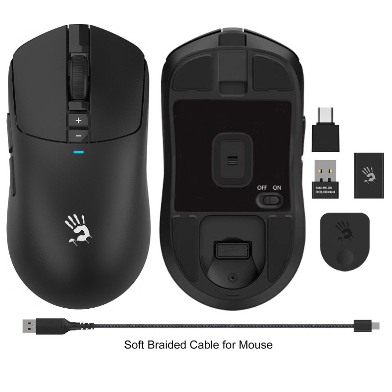 ماوس گیمینگ دوگانه بی‌سیم و باسیم ای فورتک مدل R72_ULTRA