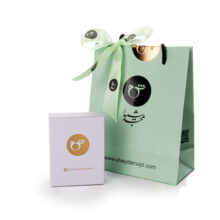 دستبند بند و طلا 18 عیار زنانه گالری شیدا مجد مدل حلقه نخی لمه