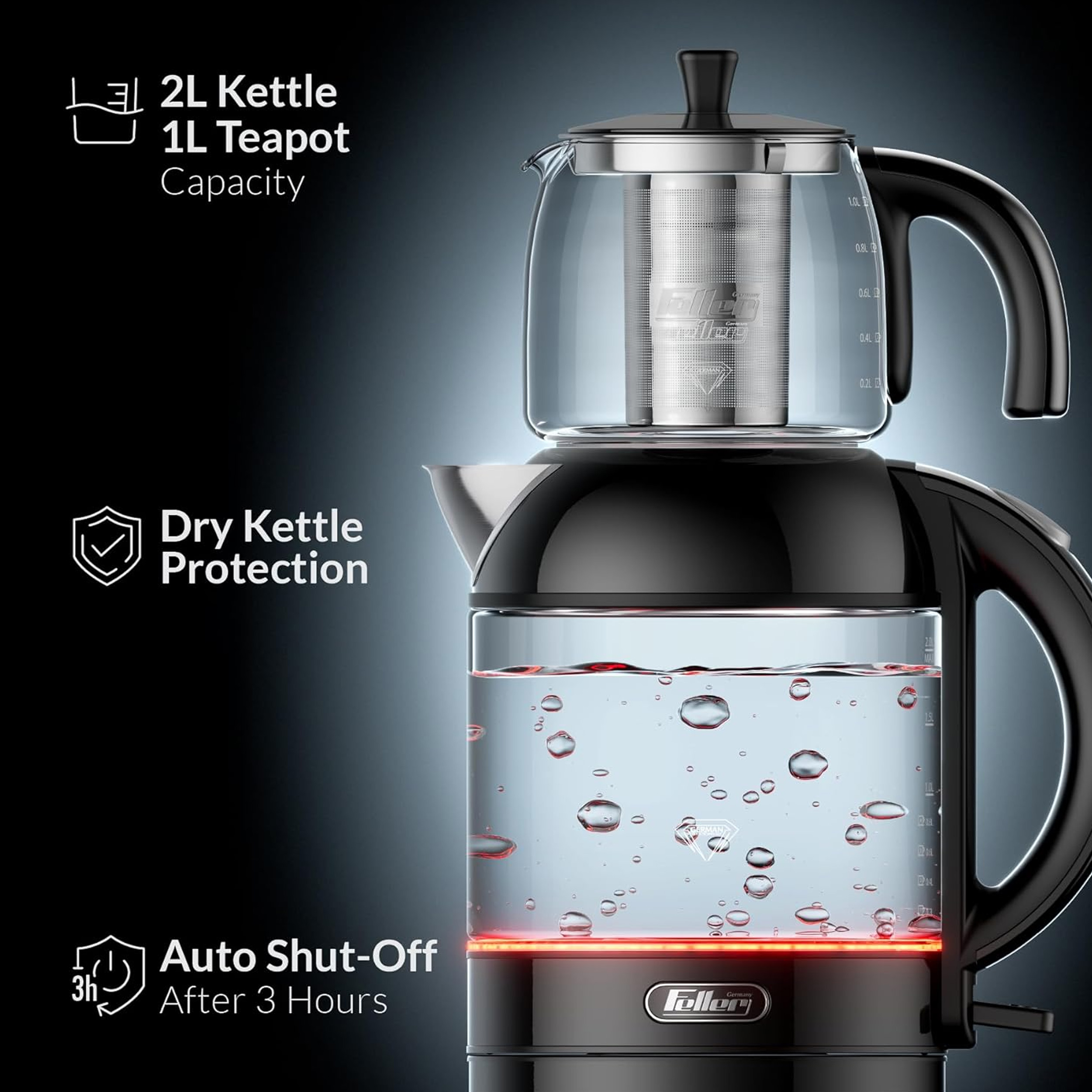 چای ساز روی هم فلر مدل TS288