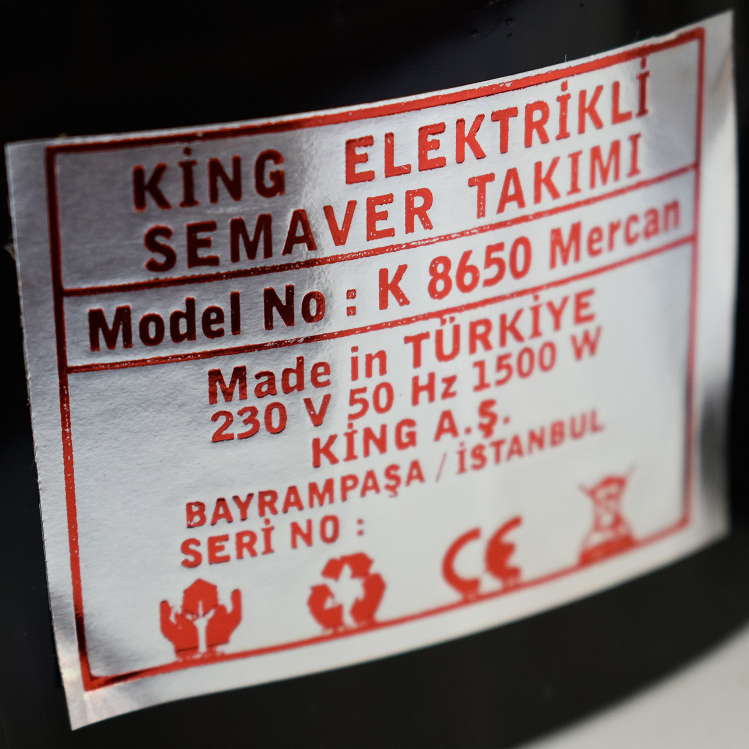 سماور برقی کینگ مدل Naz ظرفیت 4 لیتر