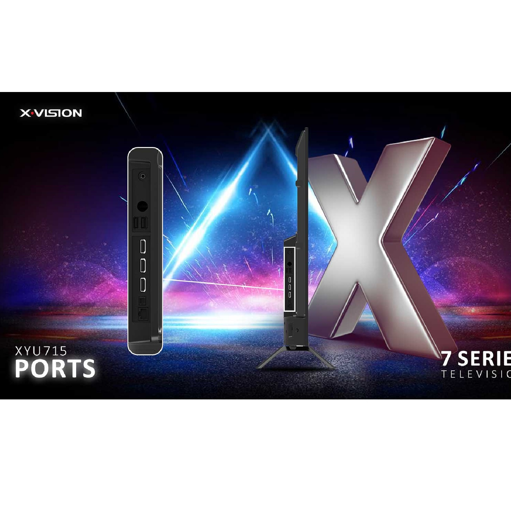 تلویزیون ال ای دی هوشمند ایکس ویژن مدل 55XYU725 سایز 55 اینچ