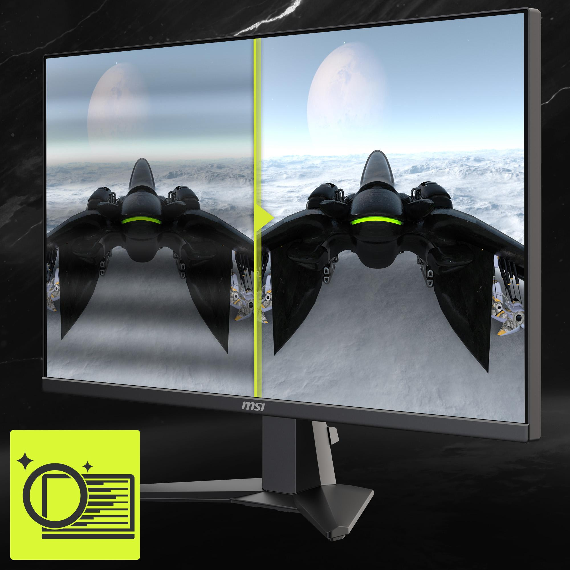 مانیتور گیمینگ 27 اینچ ام اس آی مدل MAG 275QF، رزولوشن WQHD، پنل Rapid IPS، نرخ بروزرسانی 180 هرتز، با نسبت تصویر 16:9، دارای پورت HDMI و DisplayPort و خروجی هدفون