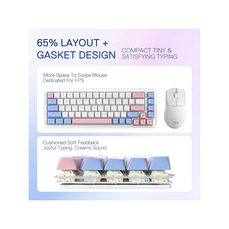 کیبورد گیمینگ ردراگون مدل NOVA K709 WBP PRO