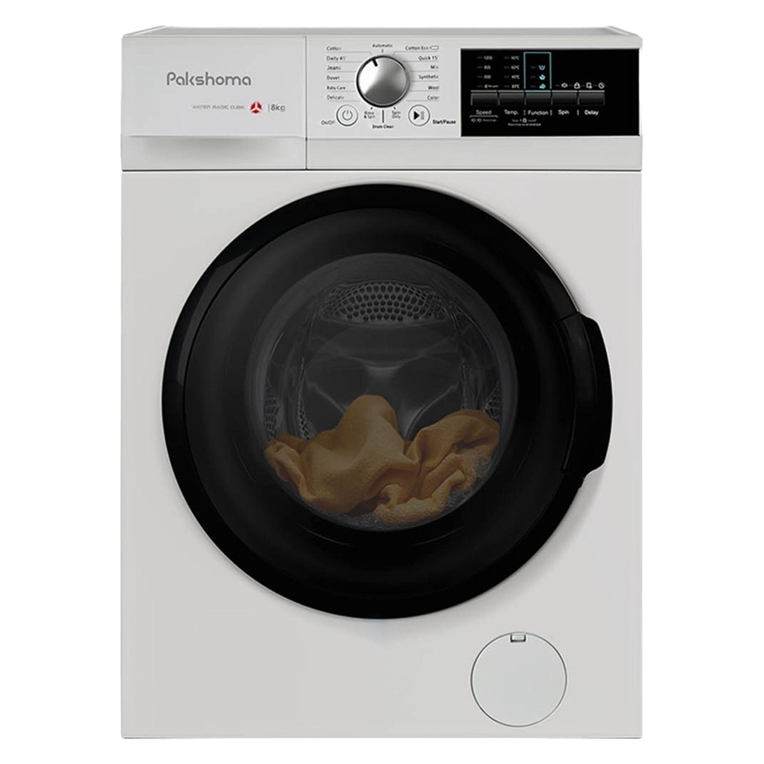 ماشین لباسشویی 8 کیلوگرم  اتوماتیک پاکشوما مدل I8W