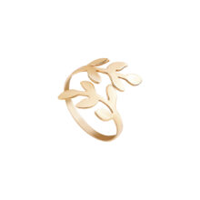 انگشتر طلا 18 عیار زنانه گالری شیدا مجد مدل برگ زیتون