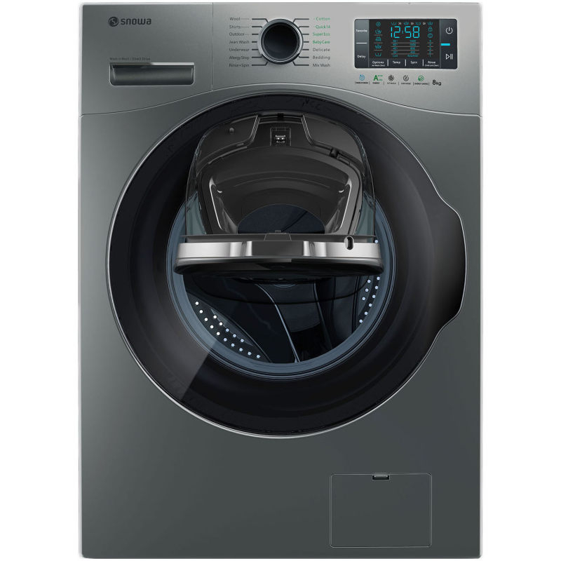 ماشین لباسشویی اسنوا مدل SWM-84617 ظرفیت 8 کیلوگرم