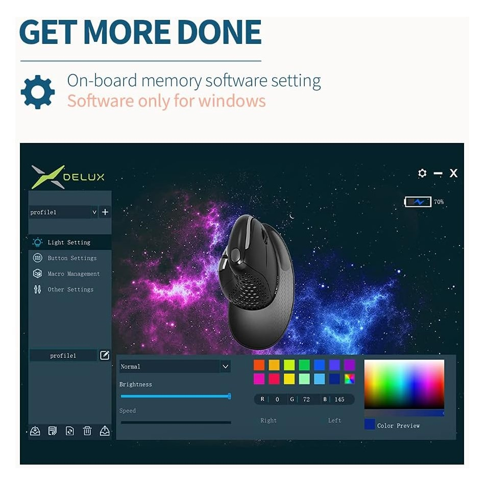 ماوس بی سیم دیلاکس مدل M618XSD