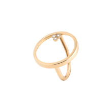 انگشتر طلا 18 عیار زنانه گالری شیدا مجد مدل دایره طرح انگور