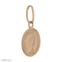 آویز گردنبند طلا 18 عیار زنانه گالری شیدا مجد مدل سکه ملکه