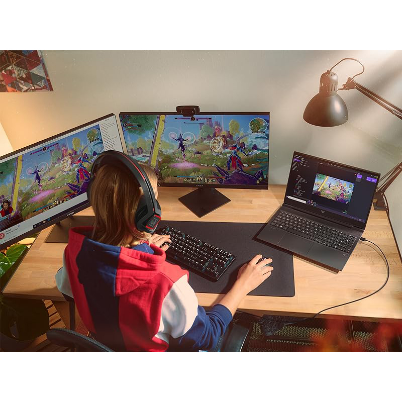 لپ تاپ 16.1 اینچی اچ پی مدل Victus 16-r1066ne-i5 14450HX-16GB DDR5 5600MHz-1TB SSD-RTX3050 6GB-FHD 144Hz