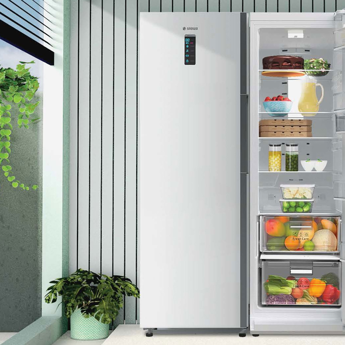 یخچال و فریزر دوقلو 38 فوت اسنوا مدل SN5-1193GW