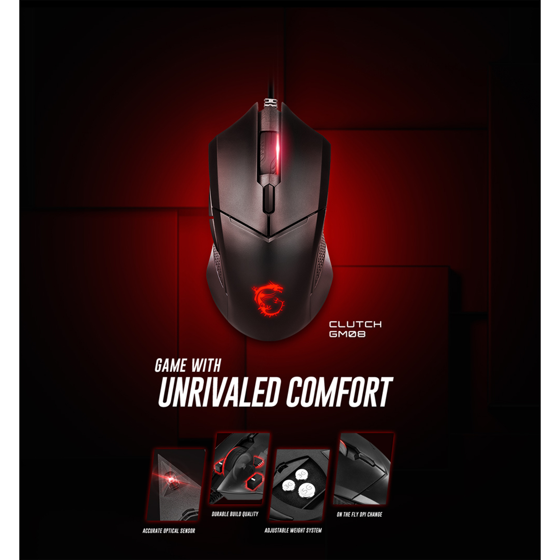 ماوس ام اس آی مدل Clutch GM08