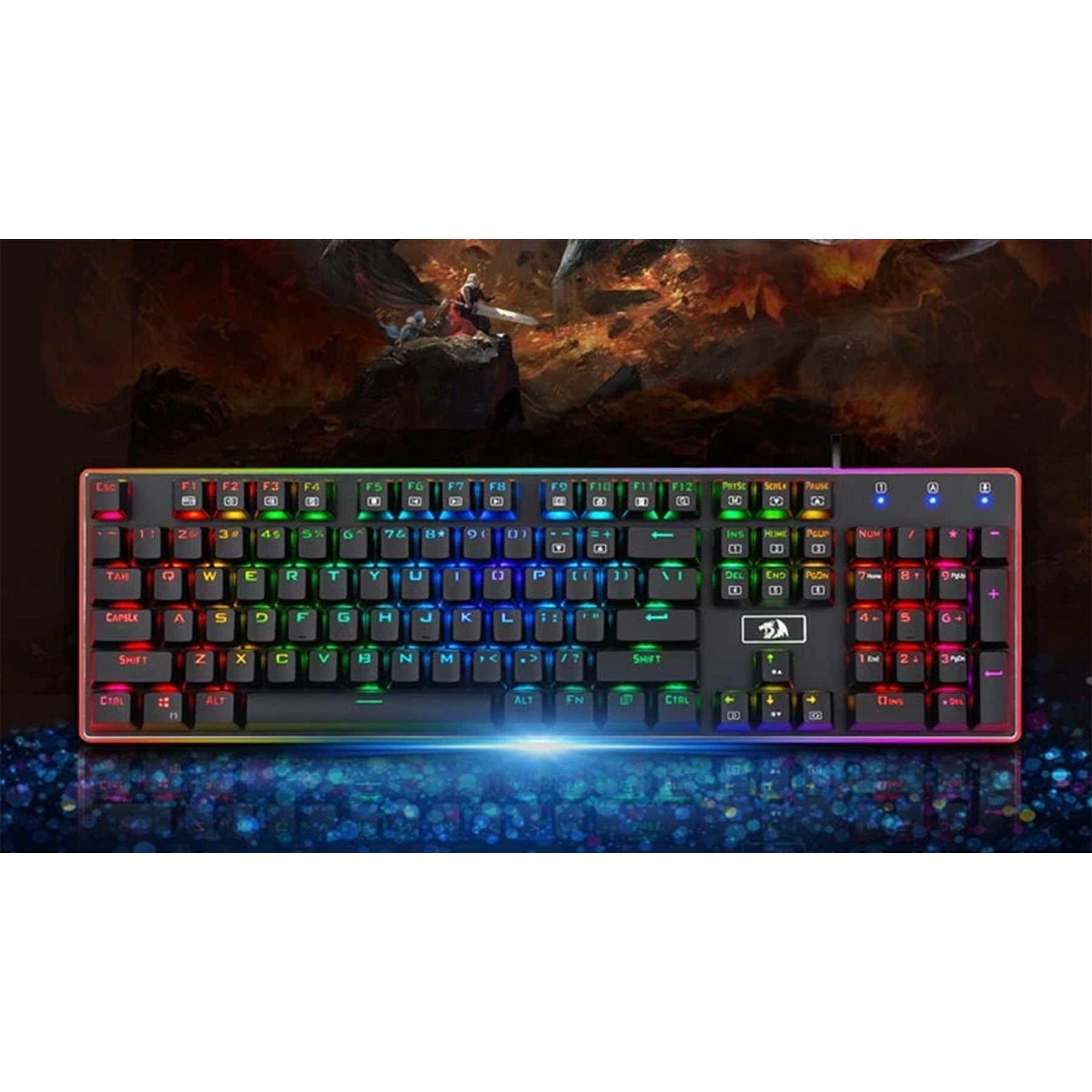 کیبورد مخصوص بازی ردراگون مدل Ratri K595