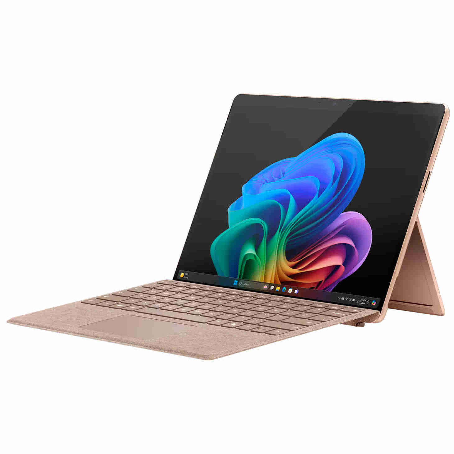 تبلت 13 اینچی مایکروسافت مدل Surface Pro 11-Snapdragon X Plus LCD ظرفیت 256 گیگابایت و رم 16 گیگابایت به همراه کیبورد Surface Pro Copilot
