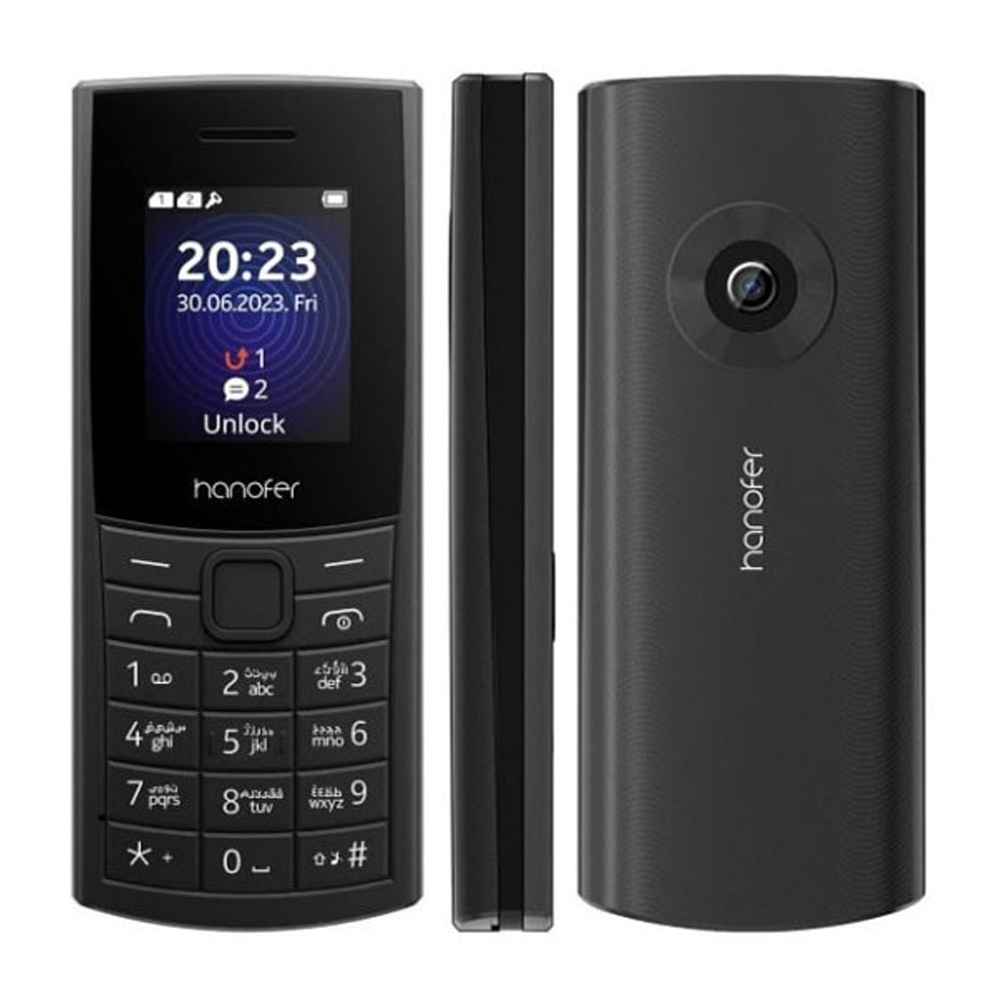 گوشی موبایل هانوفر مدل 110 2023 دو سیم کارت ظرفیت 32 مگابایت