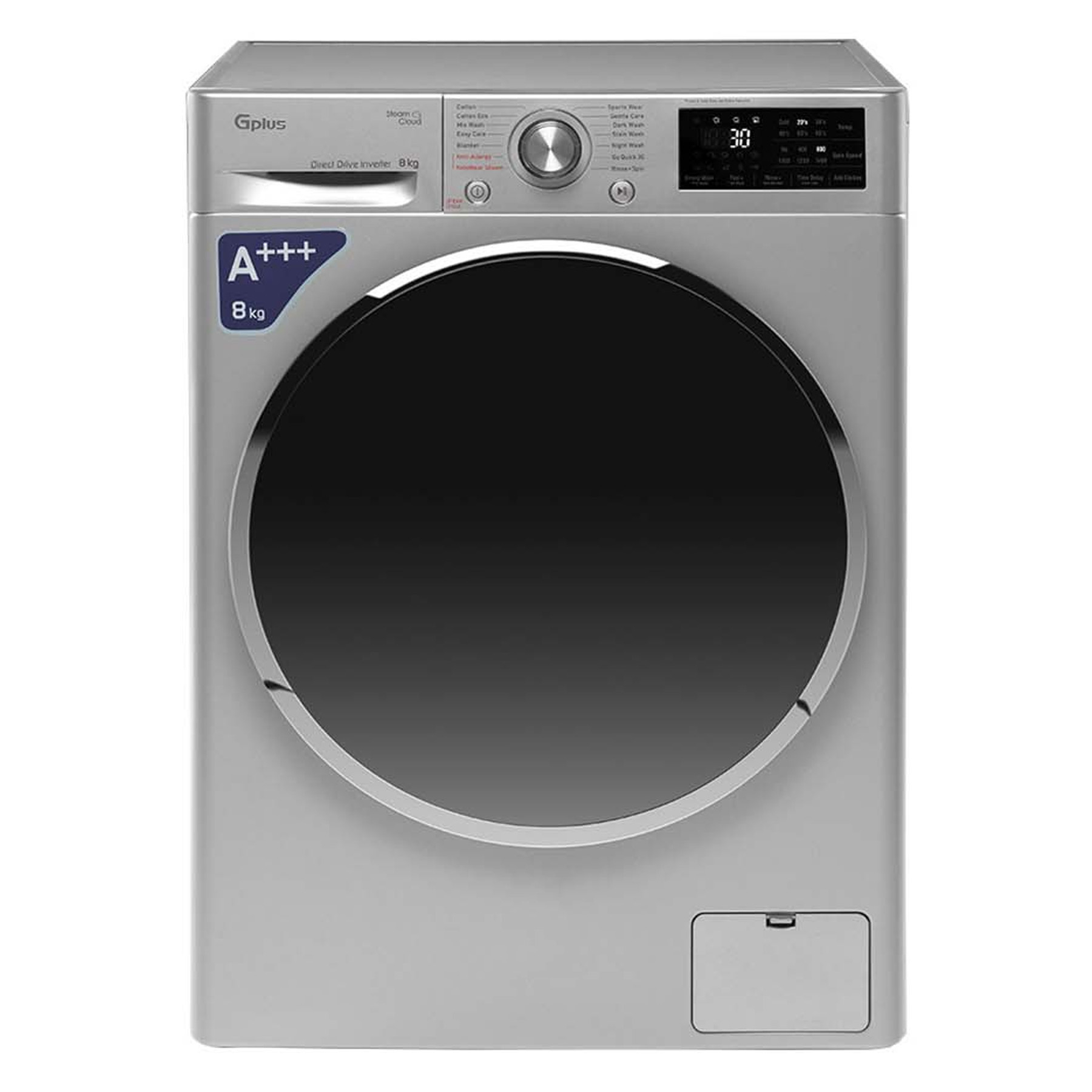 ماشین لباسشویی 8 کیلوگرم اتوماتیک جی پلاس مدل GWM-R87S ماشین لباسشویی 8 کیلوگرم اتوماتیک جی پلاس مدل GWM-R87S