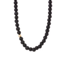 گردنبند طلا 18 عیار مردانه گالری شیدا مجد مدل گوی و اونیکس