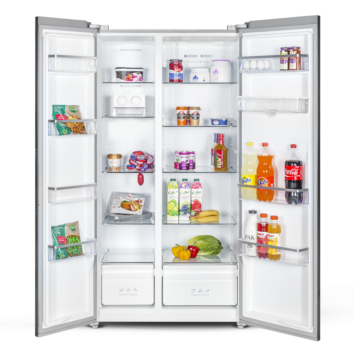 یخچال و فریزر ساید بای ساید 17 فوت ایکس ویژن مدل TS550-AWD/ASD