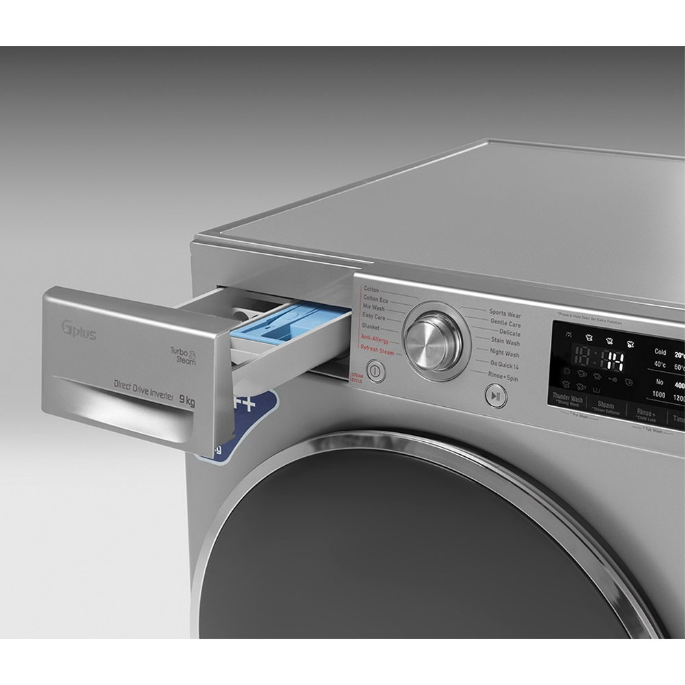 ماشین لباسشویی اتوماتیک جی پلاس مدل GWM-P99S ظرفیت 9 کیلوگرم