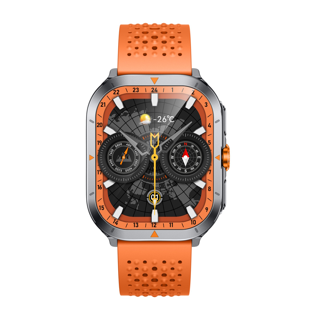 ساعت هوشمند 44 میلی متری گلوریمی مدل EMD GX TRACE با بند سیلیکونی