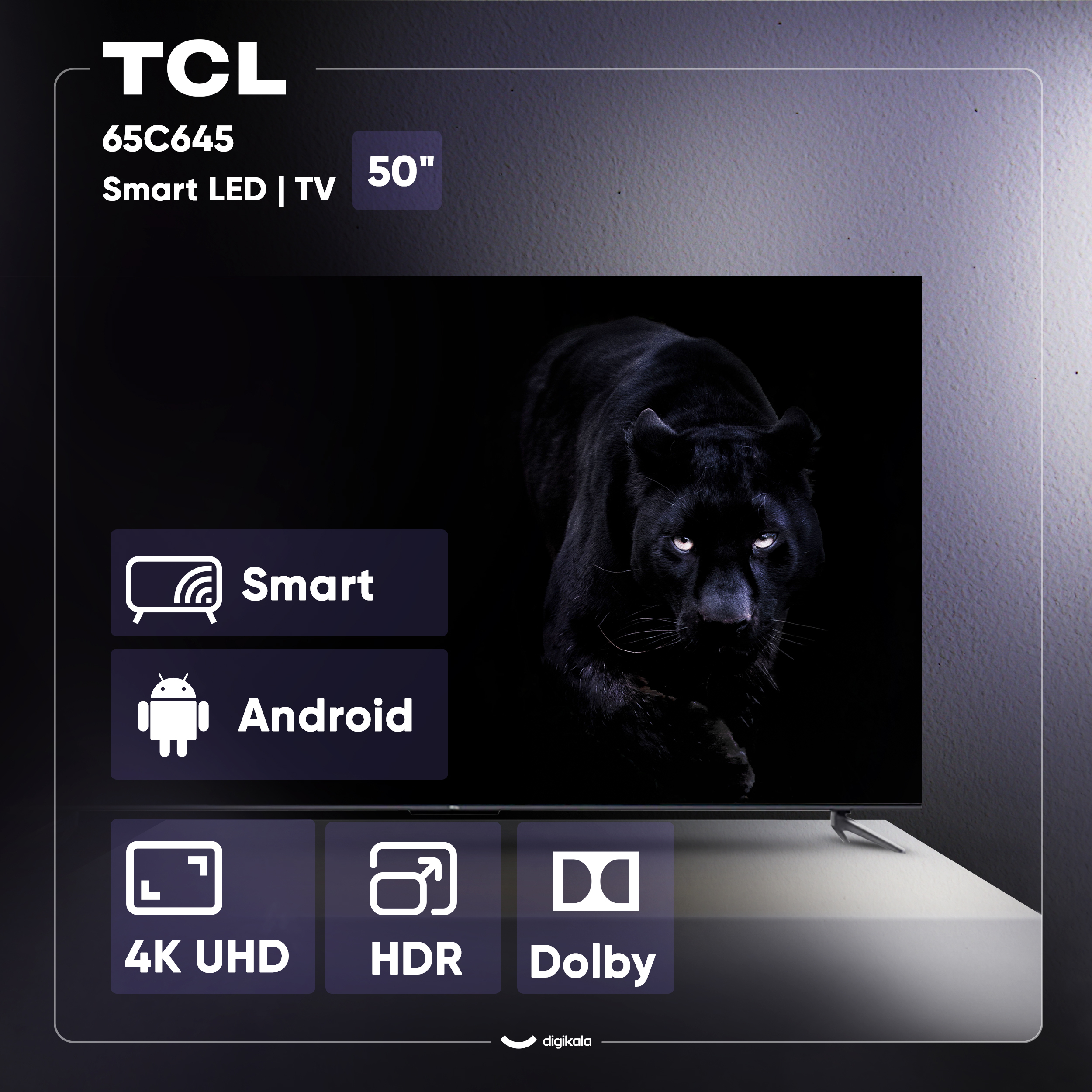 تلوزیون کیو ال ای دی هوشمند تی سی ال مدل 65C645 سایز 65 اینچ