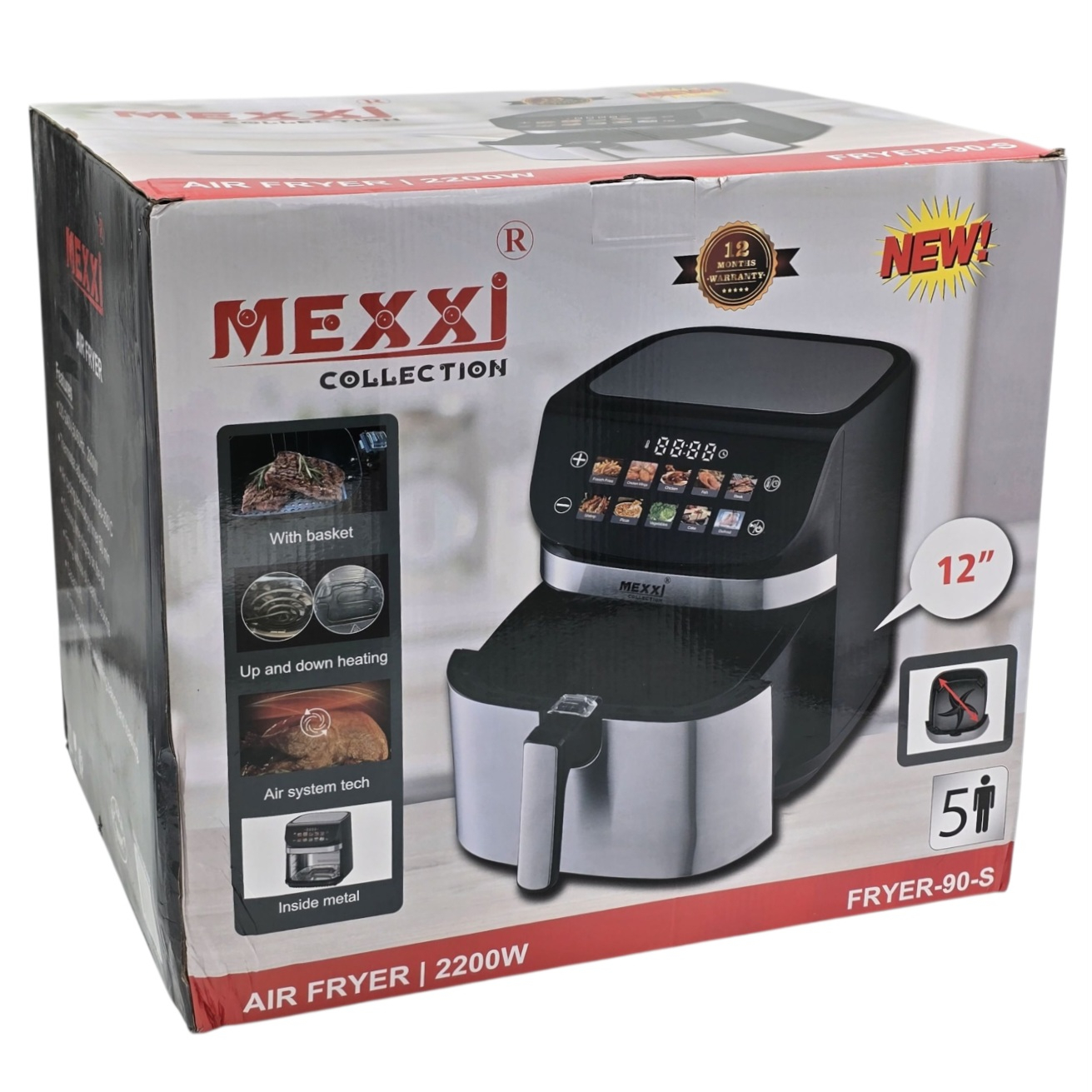 سرخکن 12 لیتر مکسی مدل FRYER-90--S