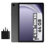 تبلت ۱۱ اینچ سامسونگ مدل Galaxy Tab A9 Plus 5G ظرفیت 64 گیگابایت و رم 4 گیگابایت به همراه شارژر