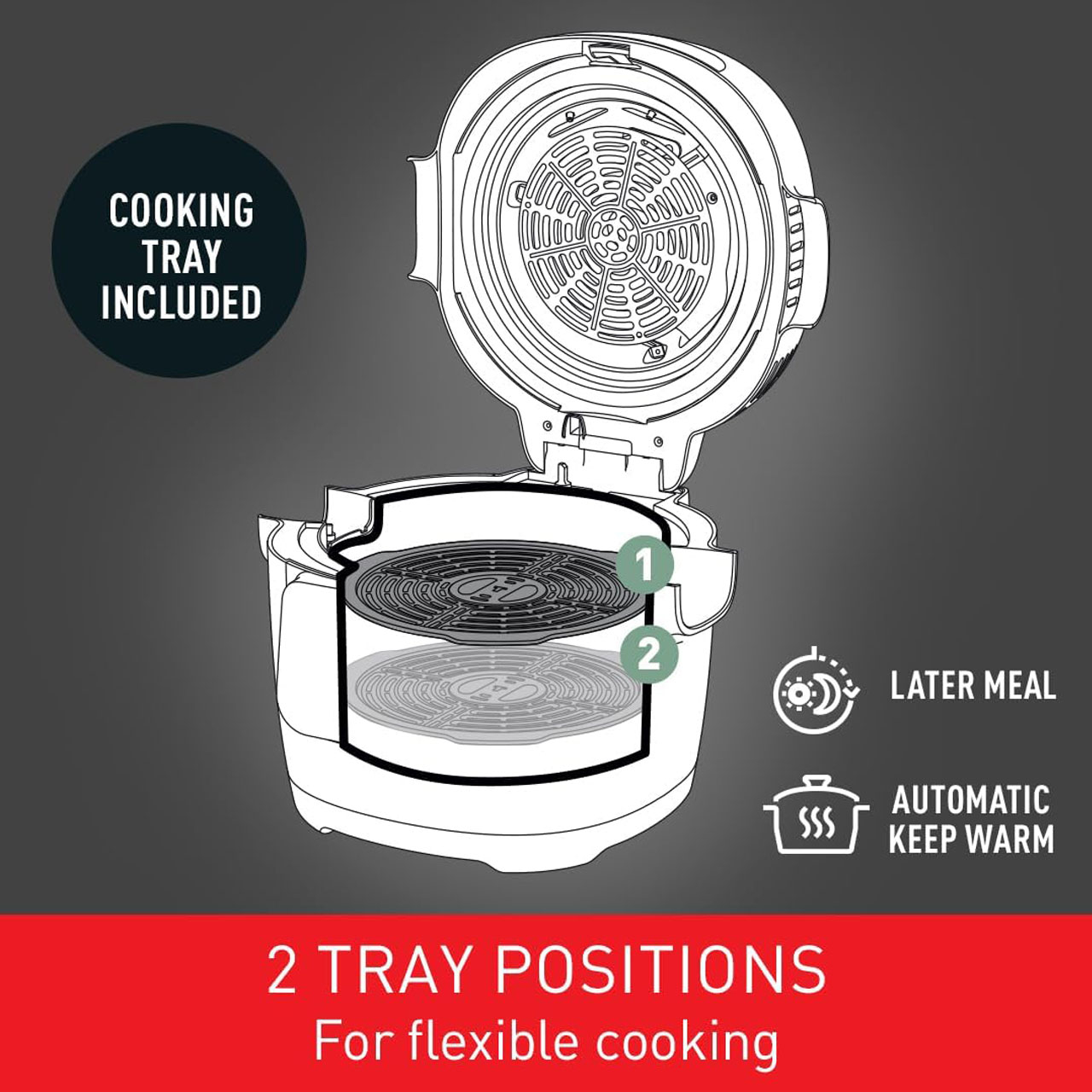 مولتی کوکر 6 لیتری تفال مدل MY730BG1