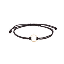 دستبند طلا 18 عیار مردانه گالری شیدا مجد مدل نخی لمه