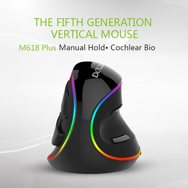 ماوس دیلاکس مدل ارگونومیک M618 Plus Wired