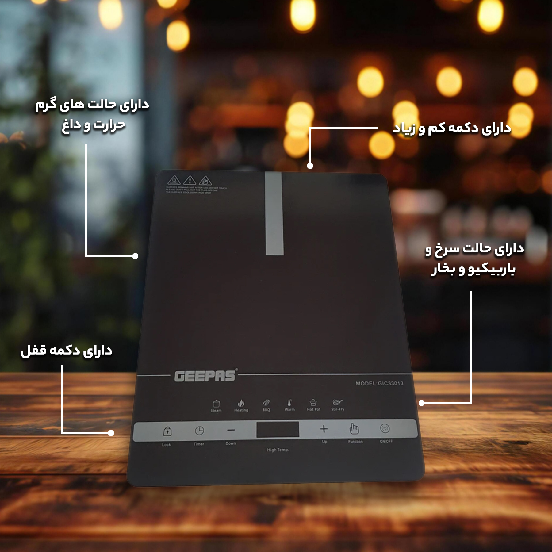 اجاق برقی جی پاس مدل GIC33013