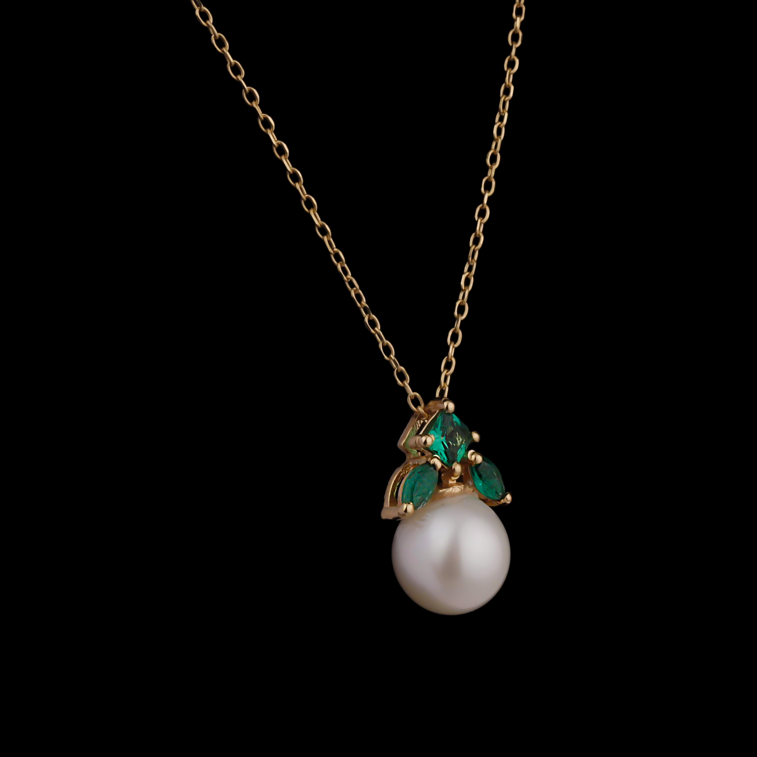 گردنبند طلا 18 عیار زنانه گالری شیدا مجد مدل بالیو تورمالین