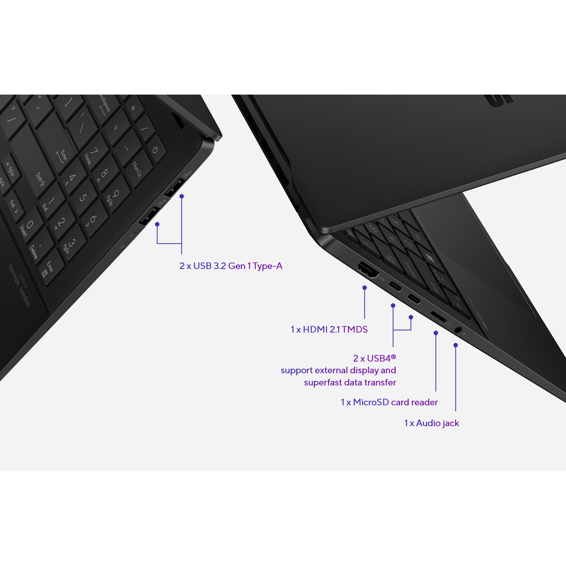 لپ تاپ 15.6 اینچی ایسوس مدل Vivobook S15 Q5507Q-x1p512-Snapdragon X Plus-16GB LPDDR5X-512GB SSD-OLED-Backlit-W