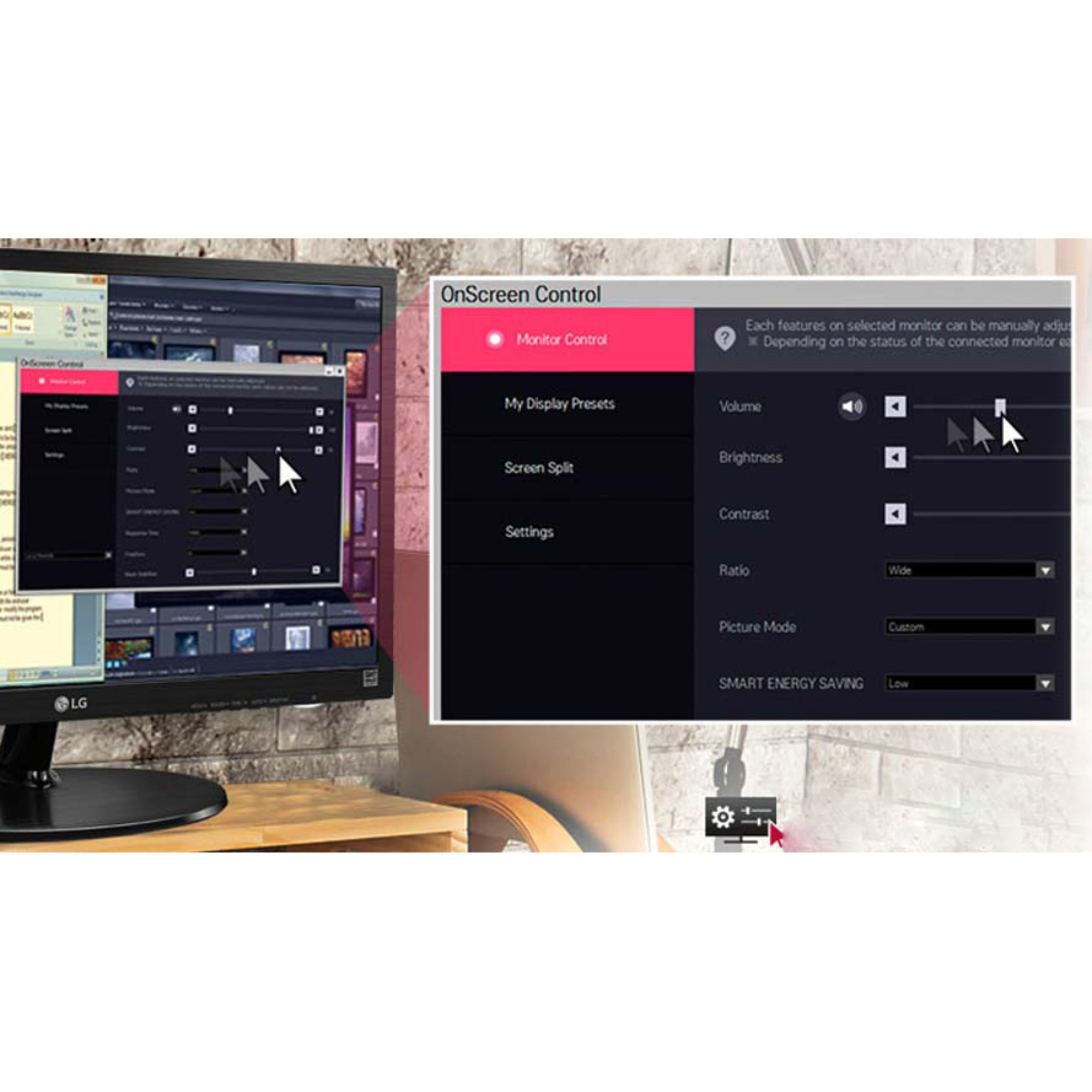 مانیتور ال جی مدل 20MP48HB-HDMI-IPS سایز 20 اینچ