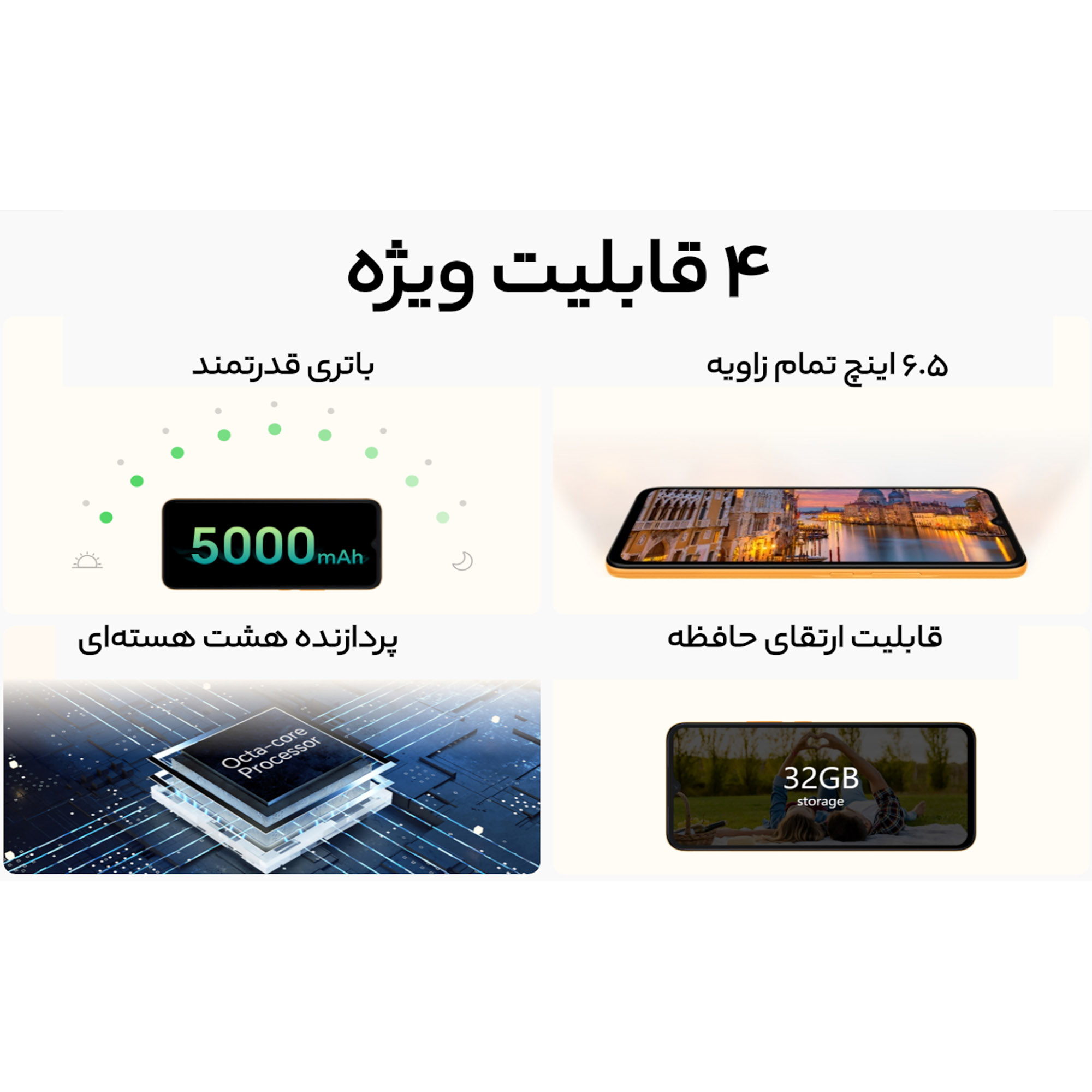 گوشی موبایل آنر مدل X5 دو سیم کارت ظرفیت 32 گیگابایت و رم 2 گیگابایت