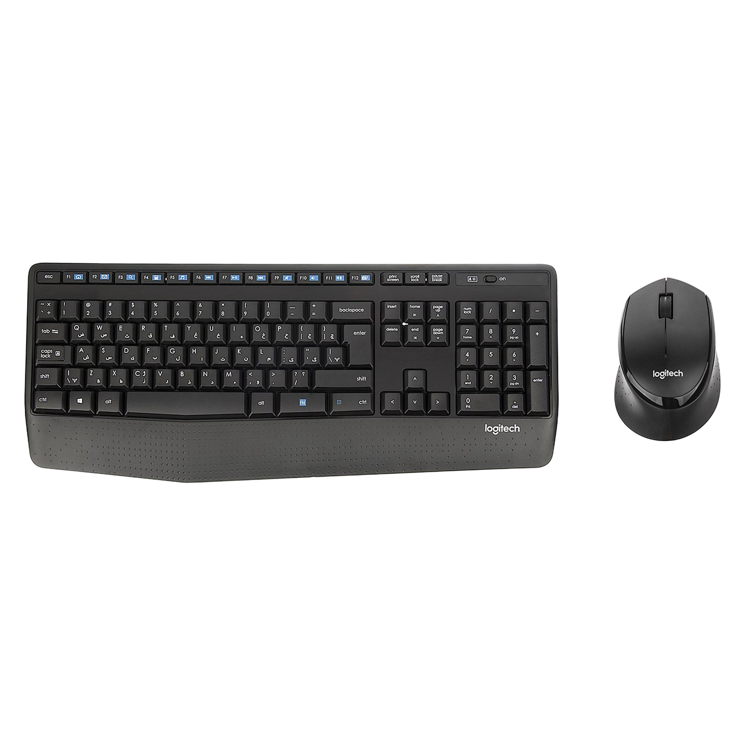 کیبورد و ماوس بی سیم لاجیتک مدل MK345 با حروف فارسی