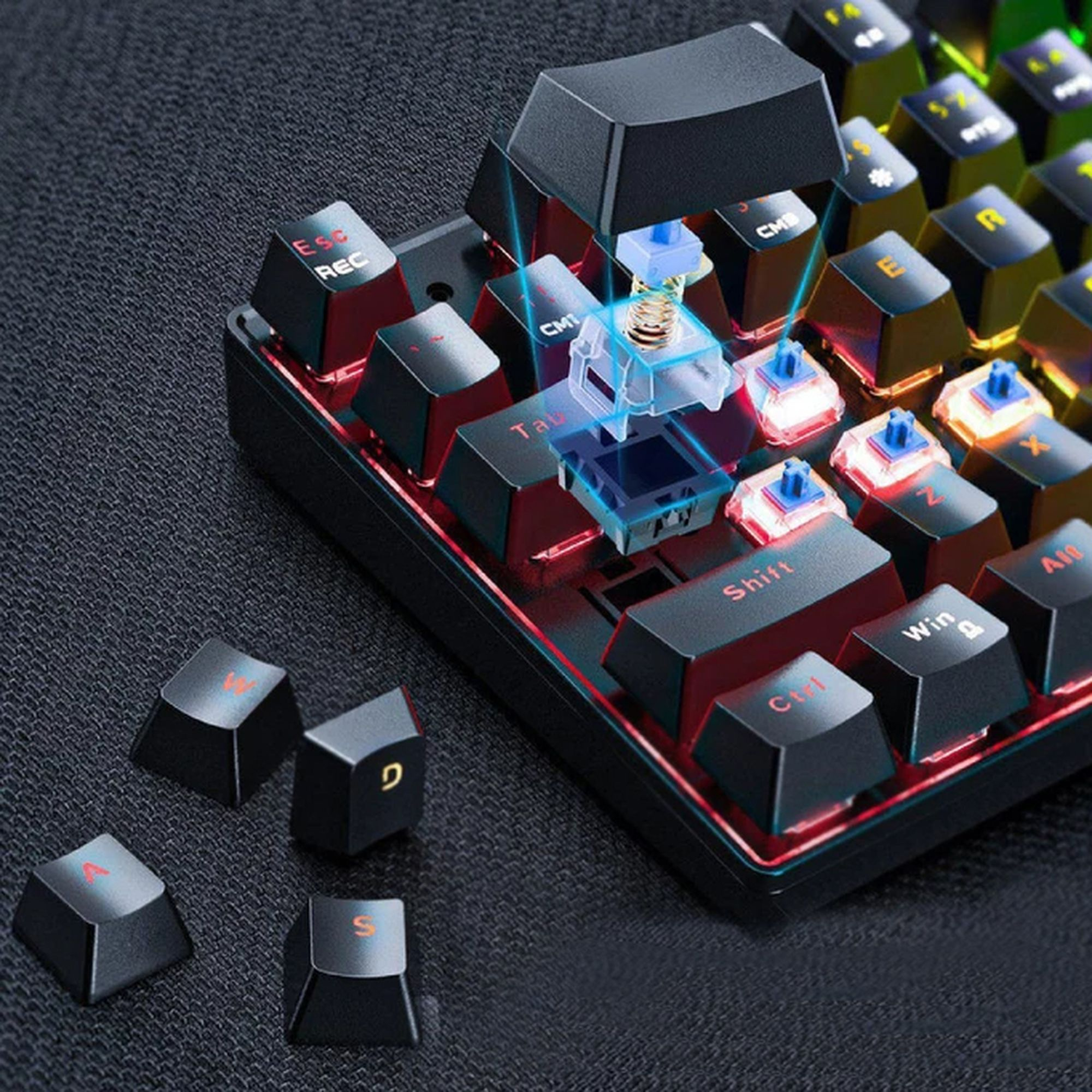 کیبورد و ماوس گیمینگ اونیکوما مدل G26+CW905 Tenkeyless LED RGB