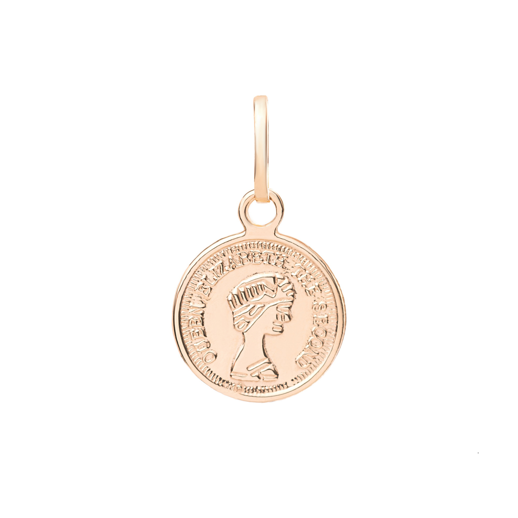 آویز گردنبند طلا 18 عیار زنانه گالری شیدا مجد مدل سکه ملکه