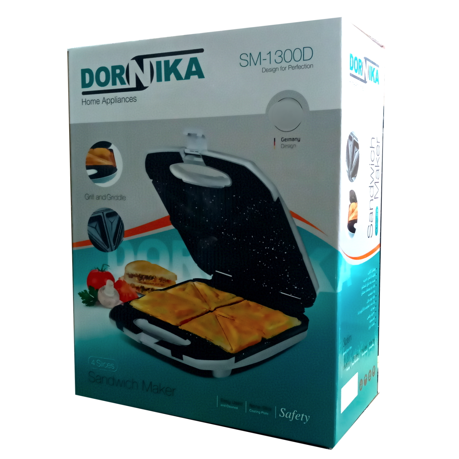 ساندویچ ساز کاراجا مدل Dornika-sm1300d