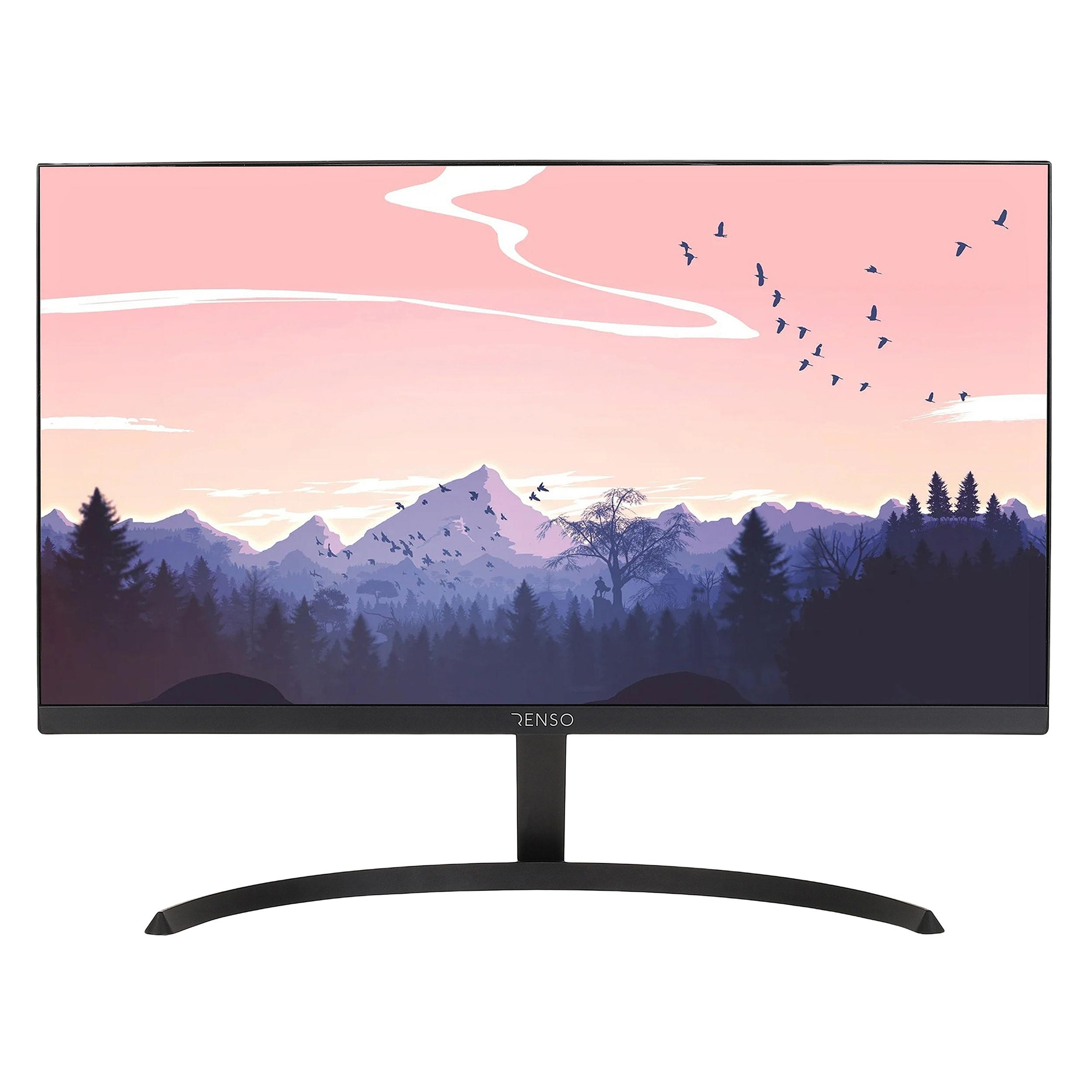 مانیتور رنسو مدل RM-22PRIME سایز 22 اینچ، رزولوشن Full HD، پنل IPS، نرخ بروزرسانی تصویر 100 هرتز، نسبت تصویر 16:9، یک پورت HDMI و یک پورت VGA به همراه ماوس
