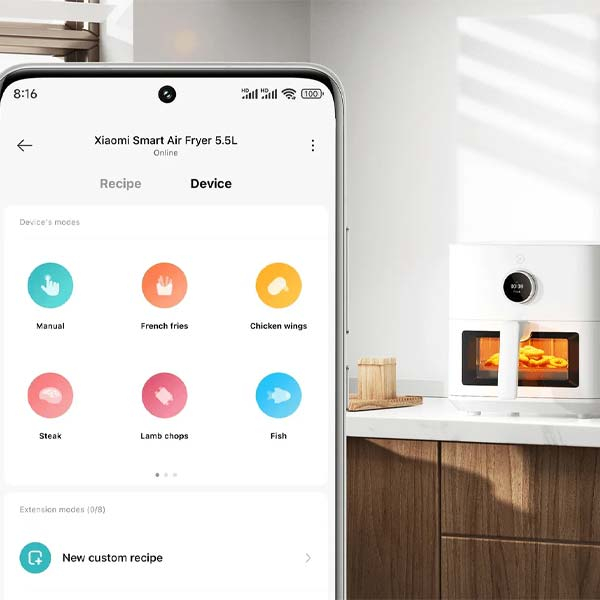 هواپز ۵ لیتر شیائومی مدل سرخ کن بدون روغن 5.5 لیتری شیائومی مدل MAF15 GLOBAL VERSION