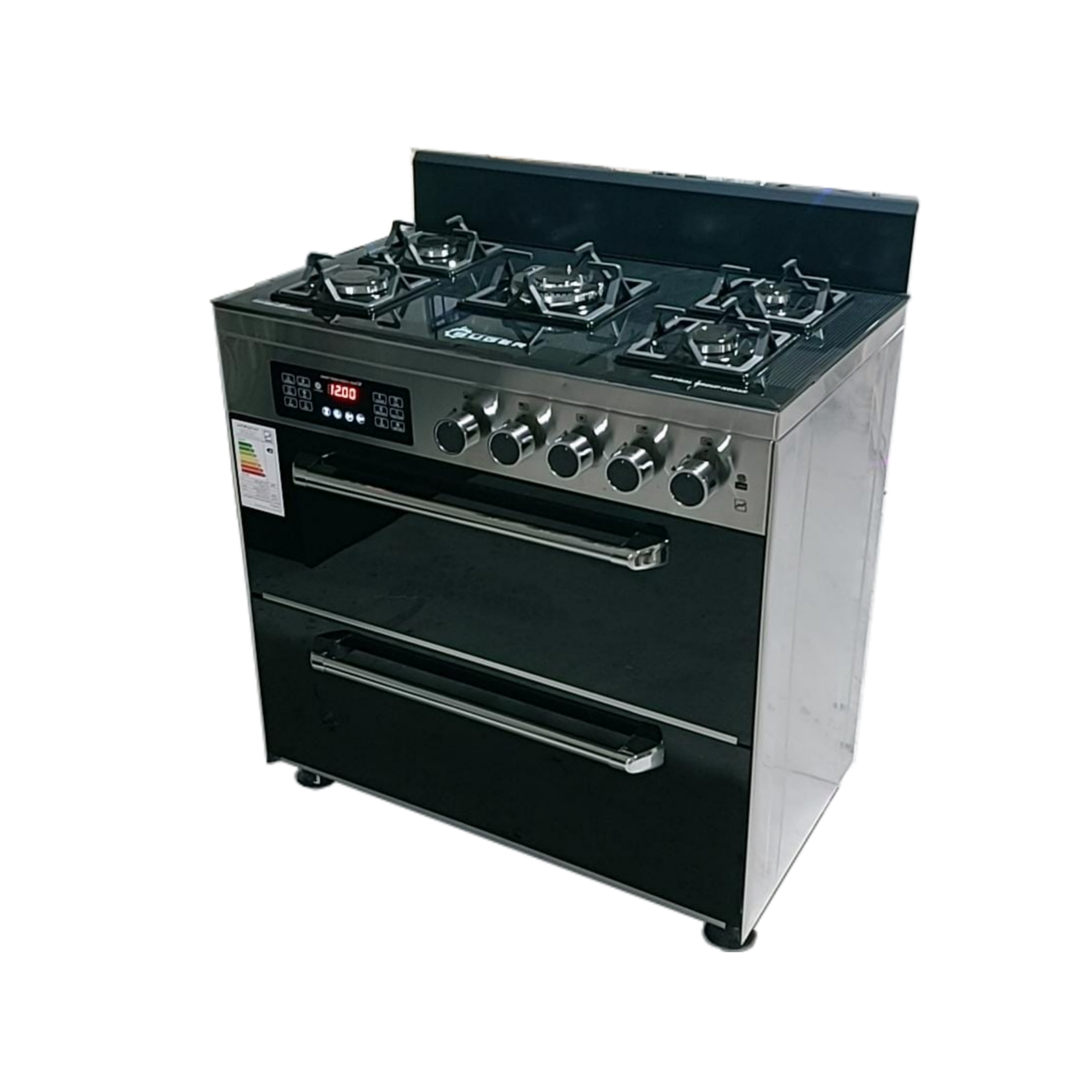 اجاق گاز 5 شعله بوگر مدل 908 استیل