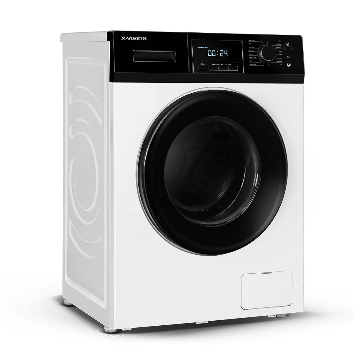 ماشین لباسشویی ایکس ویژن مدل TM84-BWBL/BSBL ظرفیت 8 کیلوگرم