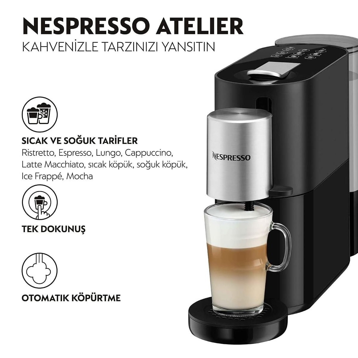 اسپرسو ساز 1000 میلیلیتر نسپرسو مدل ATELIER KRUPS