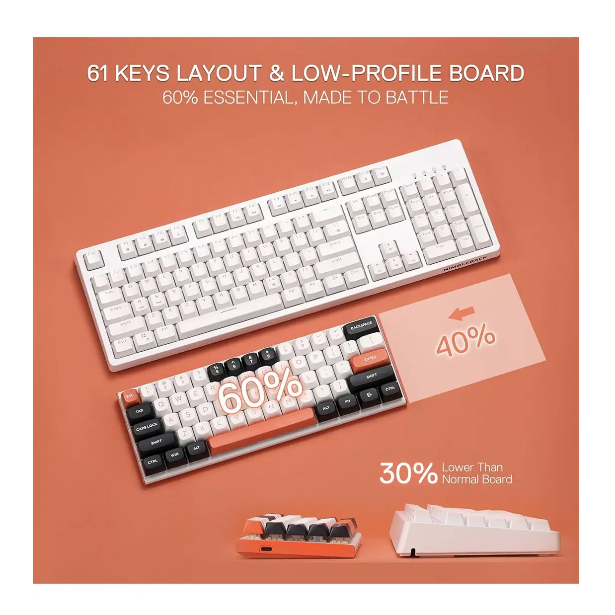 کیبورد مخصوص بازی ردراگون مدل Fidd K683 WBO