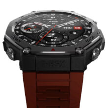 ساعت هوشمند 49 میلیمتری امیزفیت مدل T-Rex 3 با بند سیلیکونی