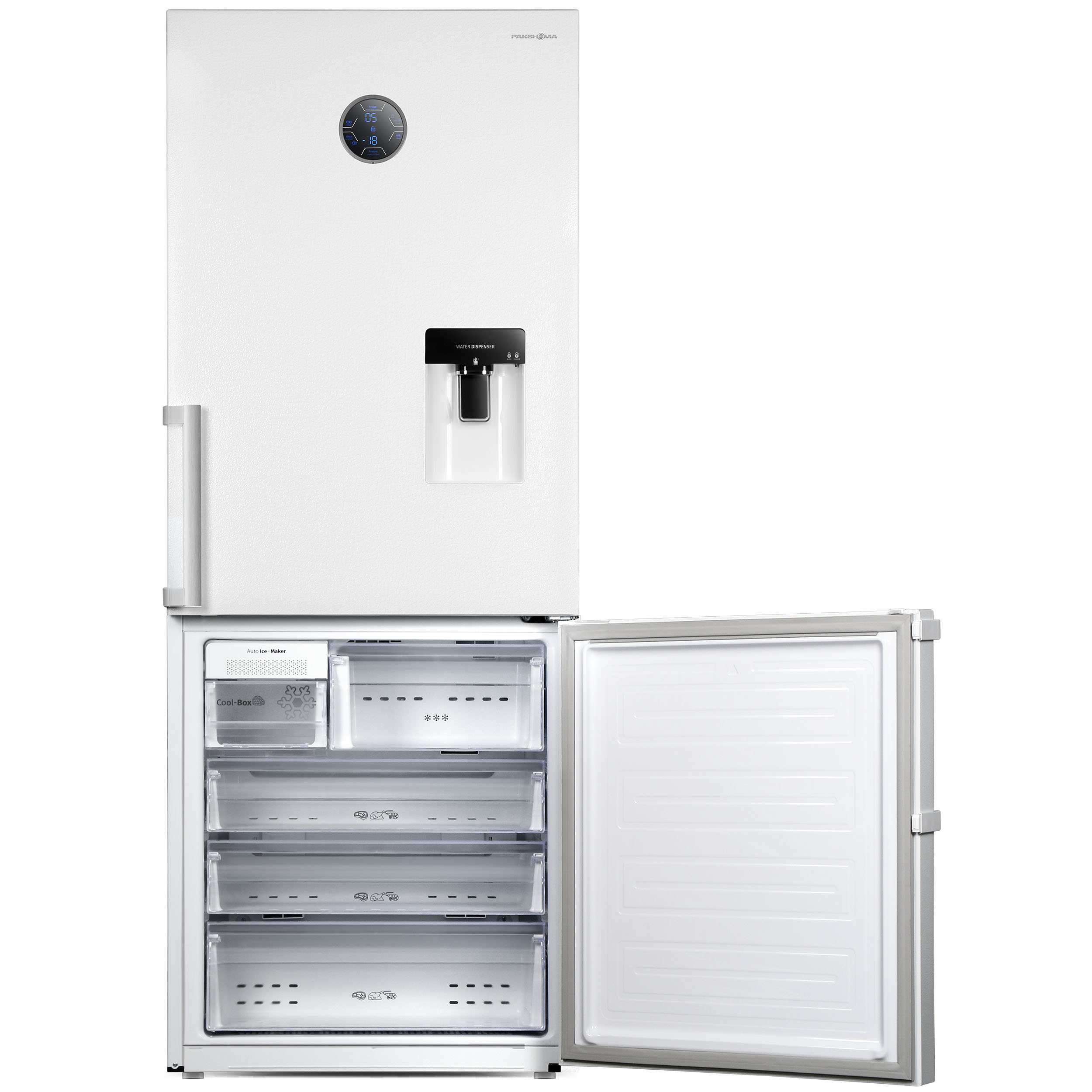 یخچال و فریزر 19 فوت پاکشوما مدل BMF RCP 495 W