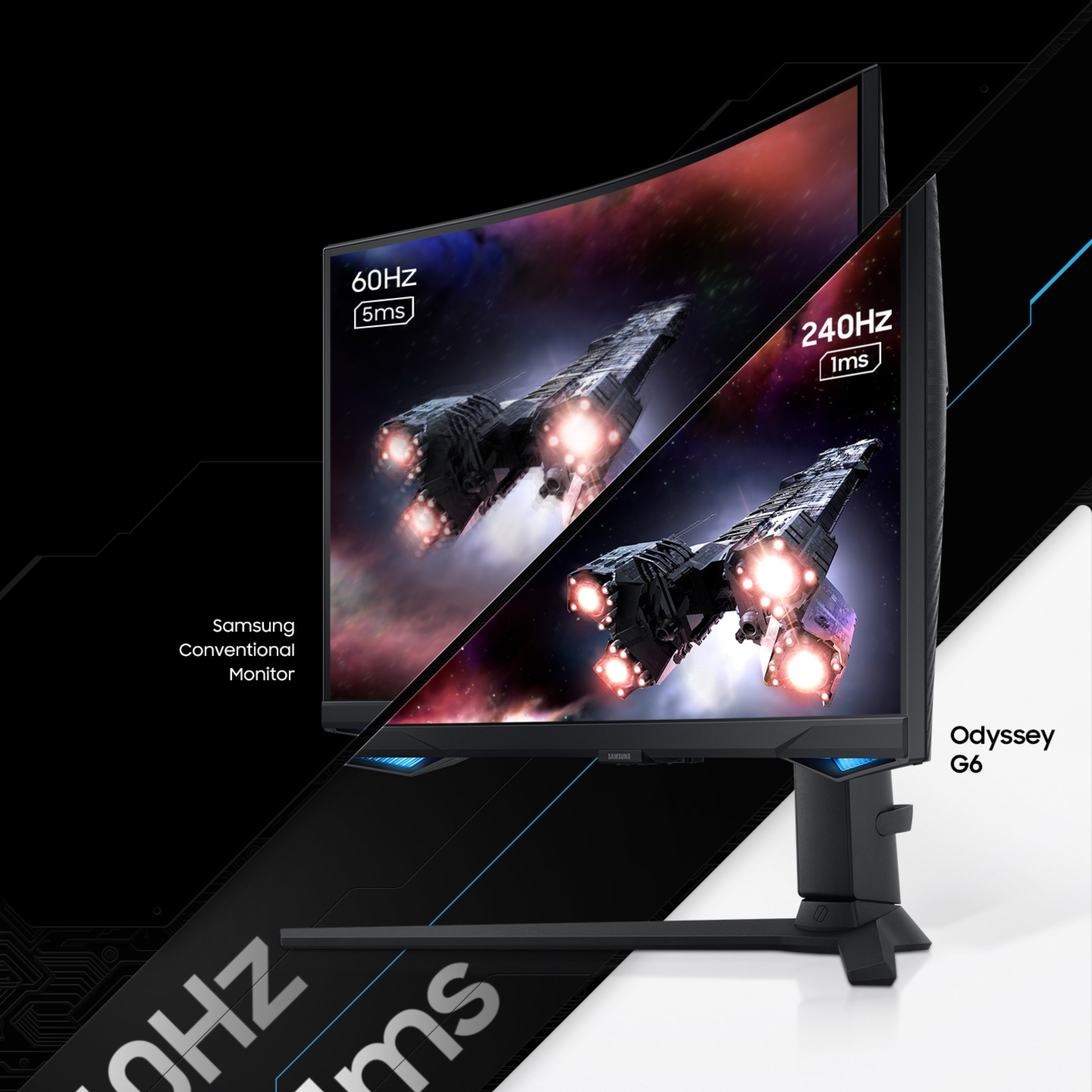 مانیتور مخصوص بازی سامسونگ مدل LS32BG650 سایز 32 اینچ