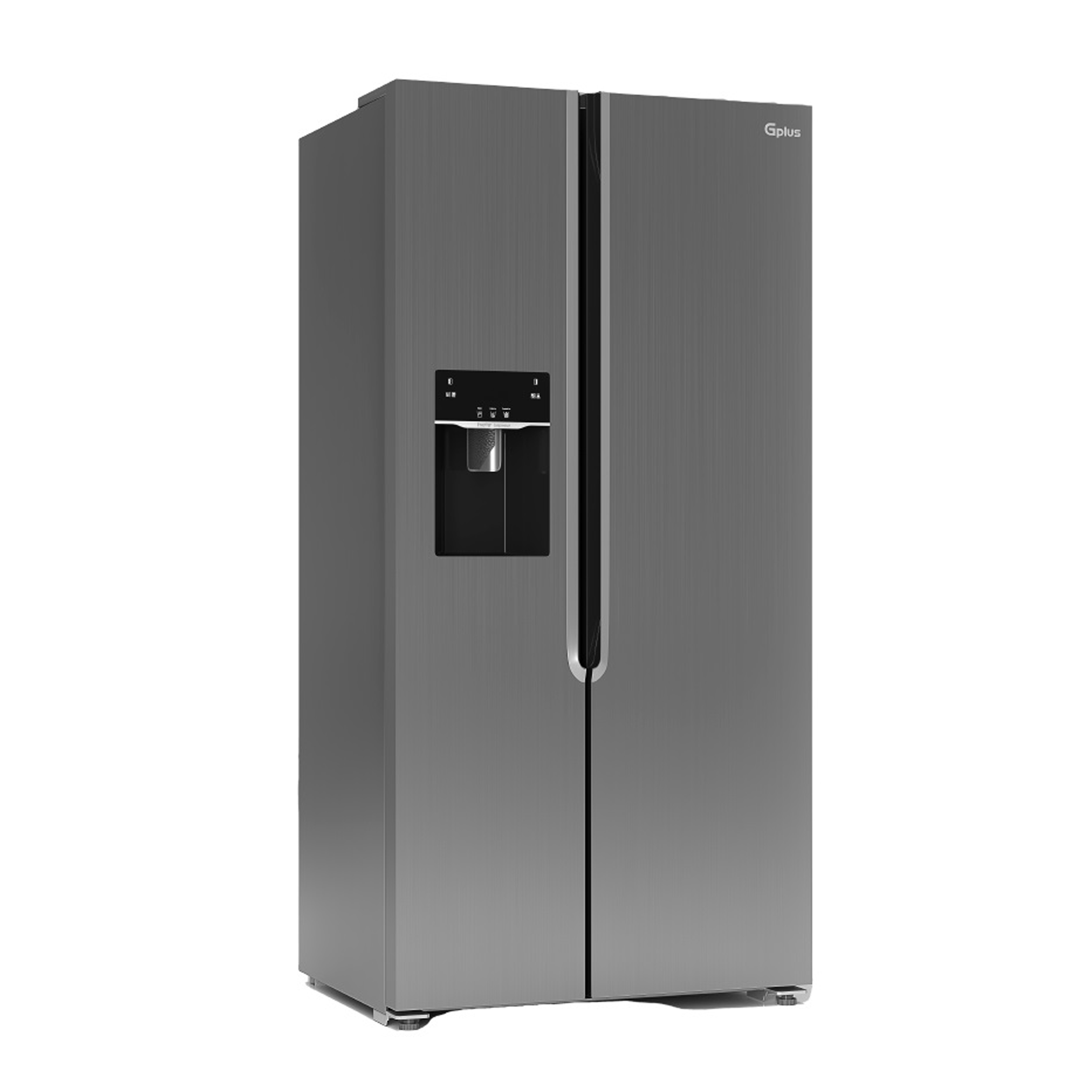 یخچال فریزر ساید بای ساید 32 فوت جی پلاس مدل GSS-P7636W/S، دارای آبسردکن و یخساز اتوماتیک، با ارتفاع 177، پهنای 90.5 و عمق 67 سانتی متر، میزان مصرف انرژی A+، دارای 4 طبقه در یخچال و 4 طبقه در فریزر، دارای سیستم نوفراست