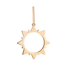 آویز گردنبند طلا 18 عیار زنانه گالری شیدا مجد مدل خورشید لیزری